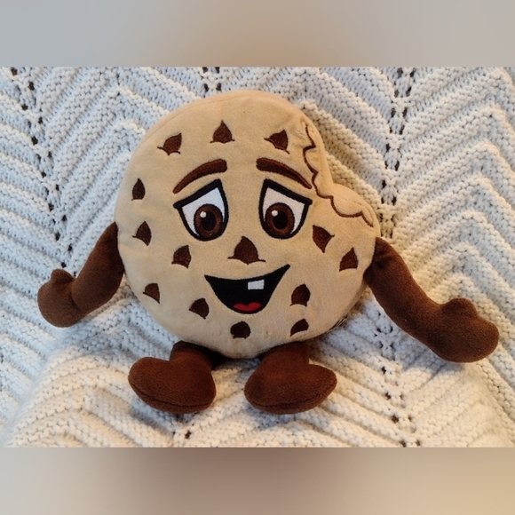 Whiffer Sniffers Chunky  Chuck Plush Chocolate Chip Cookie Scented Bearington - Picture 1 of 4